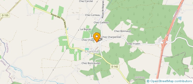 localisation de l'entreprise LE BUSQUIN à CHANTILLAC