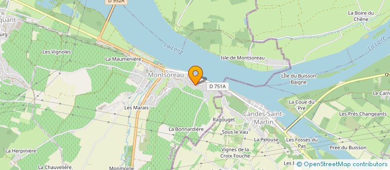 localisation de l'entreprise LE BUSSY à MONTSOREAU