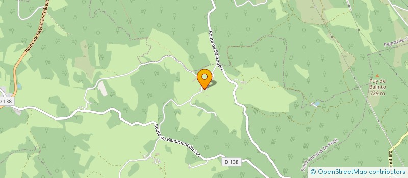 localisation de l'entreprise LE BUSTE  SAINT-AMAND-LE-PETIT