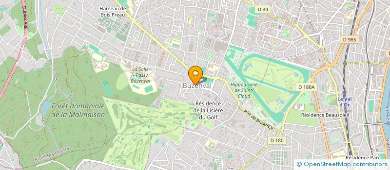 localisation de l'entreprise LE BUZENVAL à RUEIL-MALMAISON