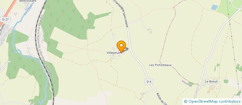 localisation de l'entreprise LE BYBLOS à VIVONNE