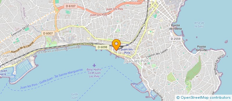 localisation de l'entreprise LE BYBLOS à ANTIBES