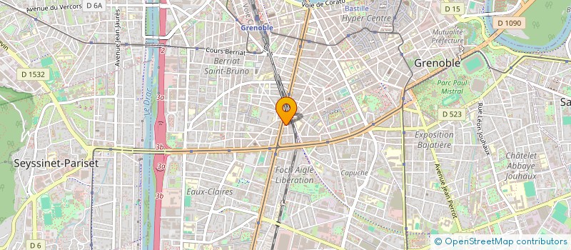 localisation de l'entreprise LE BYE BYE à GRENOBLE