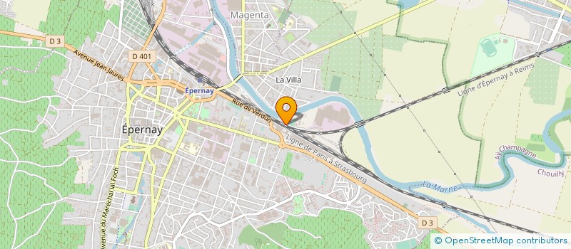 localisation de l'entreprise LE C  EPERNAY