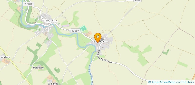 localisation de l'entreprise LE C.H.A.R.M.E. D'EXOUDUN  EXOUDUN