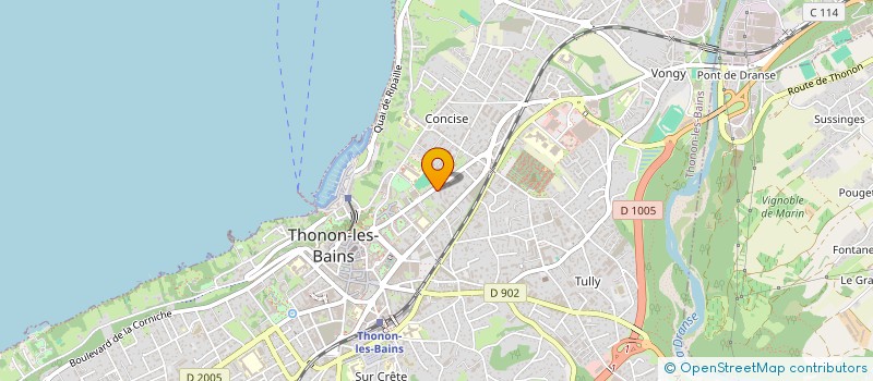 localisation de l'entreprise LE CAB à THONON-LES-BAINS