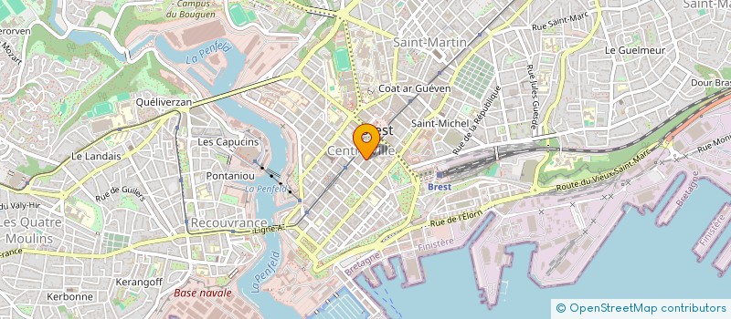 localisation de l'entreprise LE CAB'HOLDING à BREST