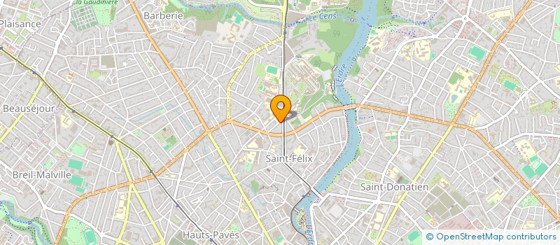 localisation de l'entreprise LE CAB IT à NANTES
