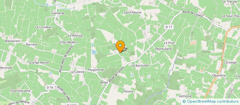 localisation de l'entreprise LE CABALET  CUNEGES