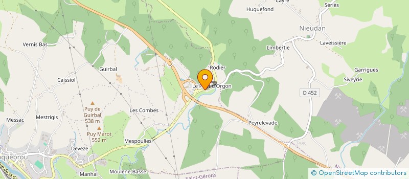 localisation de l'entreprise LE CABANON à LAROQUEBROU