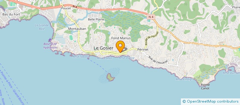 localisation de l'entreprise LE CABANON à LE GOSIER