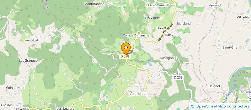 localisation de l'entreprise LE CABANON  ARLEBOSC