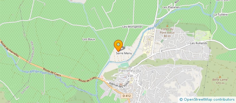 localisation de l'entreprise LE CABANON  PIERREFEU-DU-VAR