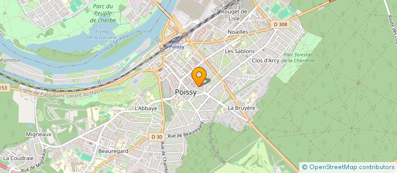 localisation de l'entreprise LE CABANON  POISSY