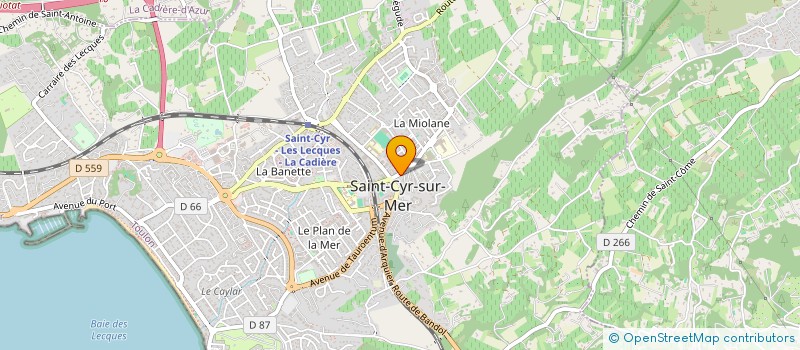 localisation de l'entreprise LE CABANON à SAINT-CYR-SUR-MER