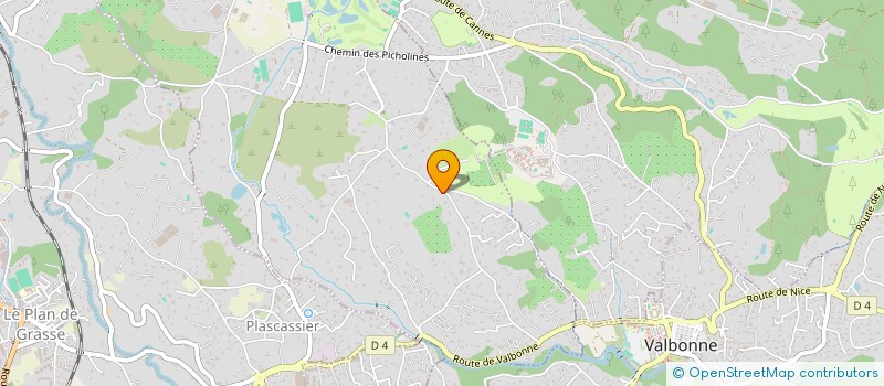 localisation de l'entreprise LE CABANON  CHATEAUNEUF-GRASSE