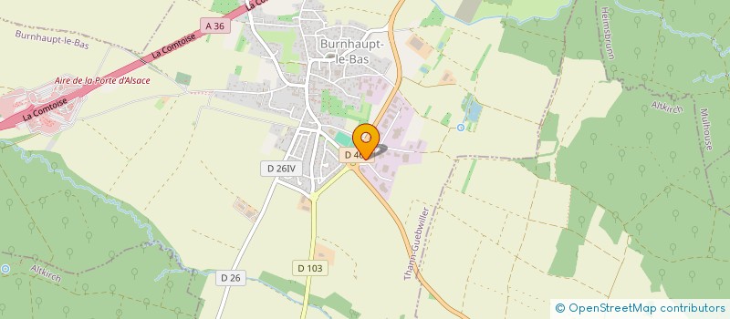 localisation de l'entreprise LE CABANON  BURNHAUPT-LE-BAS