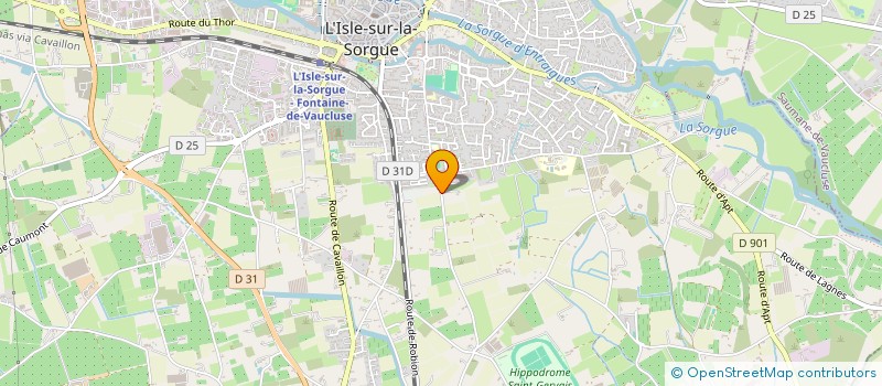 localisation de l'entreprise LE CABANON  L'ISLE-SUR-LA-SORGUE