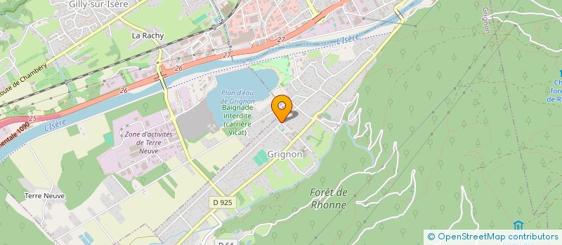 localisation de l'entreprise LE CABANON DU JARDINIER 73  GRIGNON