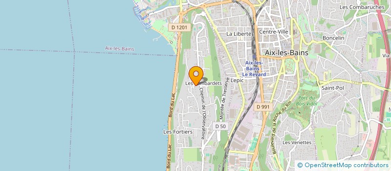 localisation de l'entreprise LE CABANON DU LAC  TRESSERVE