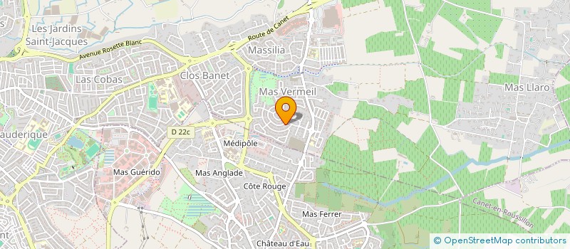 localisation de l'entreprise LE CABARDON  PERPIGNAN