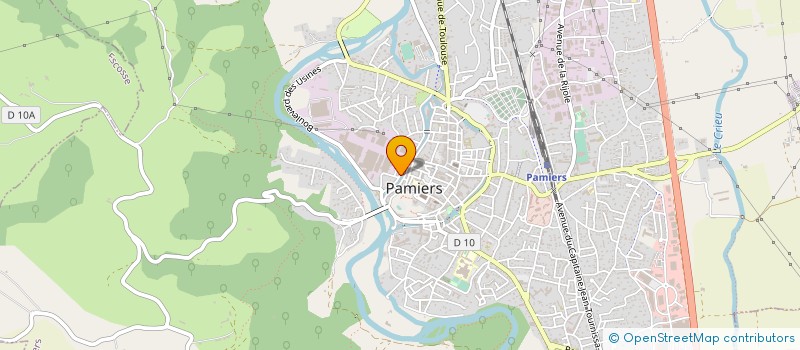 localisation de l'entreprise LE CABARET DE L'EUROPE à PAMIERS