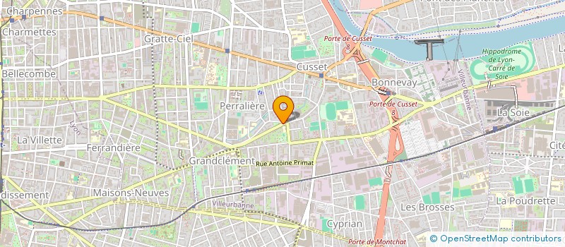 localisation de l'entreprise LE CABARET DE LA LUNE  VILLEURBANNE