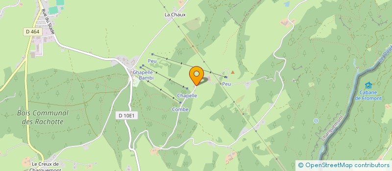 localisation de l'entreprise LE CABARET DES CHOUPETTES  CHARQUEMONT