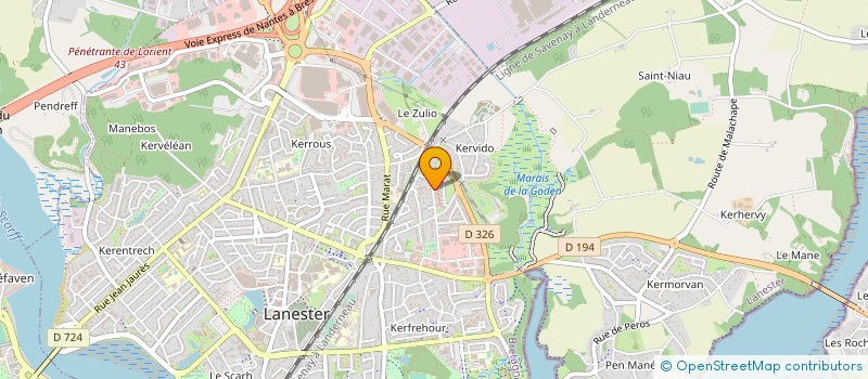 localisation de l'entreprise LE CABARET ITALIEN  LANESTER