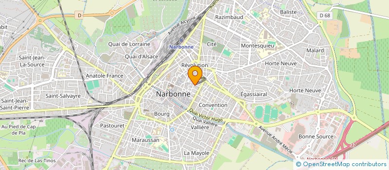 localisation de l'entreprise LE CABARET OCCITAN  NARBONNE