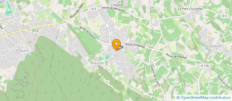 localisation de l'entreprise LE CABAS à MAUBEC