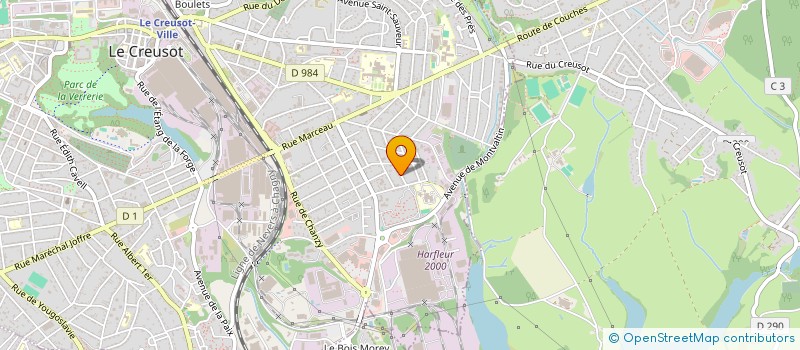 localisation de l'entreprise LE CABAS BIO  LE CREUSOT