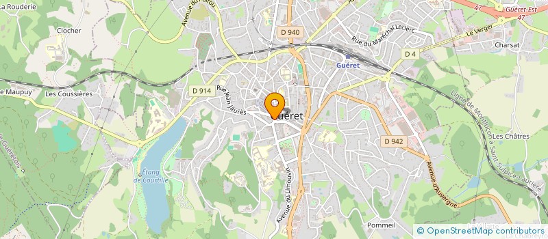 localisation de l'entreprise LE CABAS CREUSOIS à GUERET
