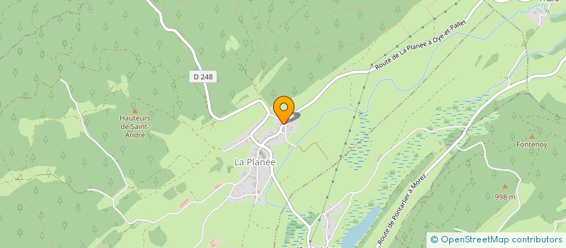 localisation de l'entreprise LE CABAS DE LA PLANEE  LA PLANEE