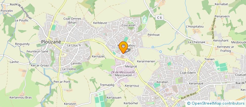 localisation de l'entreprise LE CABE  PLOUZANE