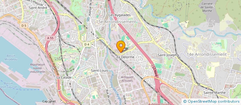 localisation de l'entreprise LE CABINET 23 à MARSEILLE 15EME