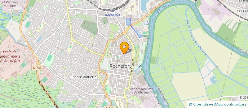 localisation de l'entreprise LE CABINET CHARENTAIS  ROCHEFORT