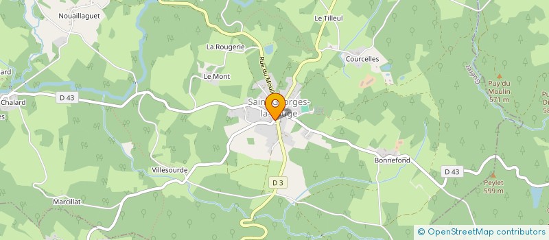 localisation de l'entreprise LE CABINET D'ADVOCATUS & LES DOCTEURS EN DROIT DE HAUTE-MARCHE  SAINT-GEORGES-LA-POUGE