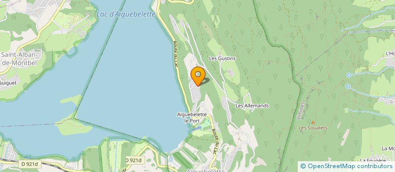 localisation de l'entreprise LE CABINET DES PLUMES  AIGUEBELETTE-LE-LAC