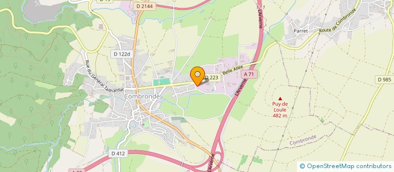 localisation de l'entreprise LE CABINET DU PETIT COMBRONDE  COMBRONDE
