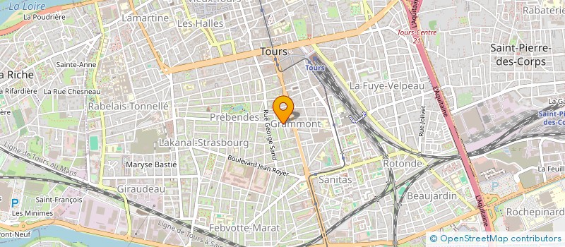 localisation de l'entreprise LE CABINET IMMOBILIER à TOURS