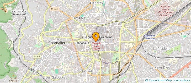 localisation de l'entreprise LE CABINET INFIRMIER DE JAUDE  CLERMONT-FERRAND