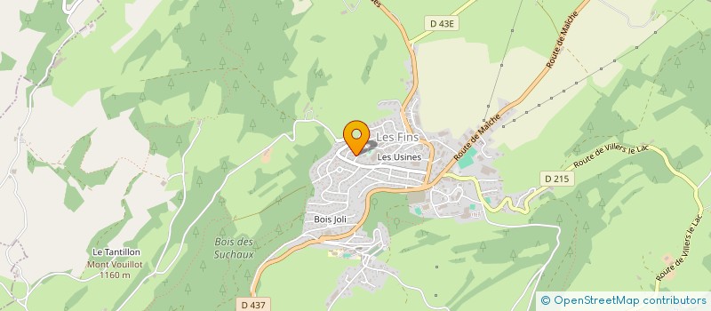 localisation de l'entreprise LE CABOULOT  LES FINS