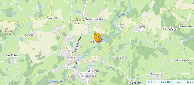 localisation de l'entreprise LE CABOULOT TRACTE à FURSAC