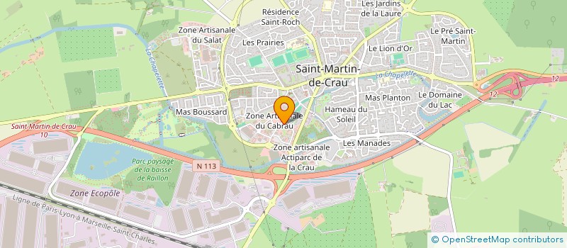 localisation de l'entreprise LE CABRAU à SAINT-MARTIN-DE-CRAU