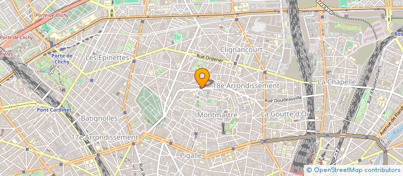 localisation de l'entreprise LE CABRIOLET CAULAINCOURT à PARIS