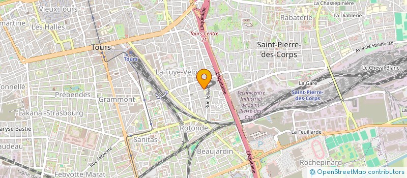 localisation de l'entreprise LE-CAC TOURS  TOURS