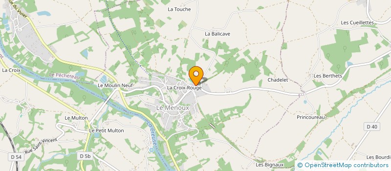 localisation de l'entreprise LE CACRO à LE MENOUX