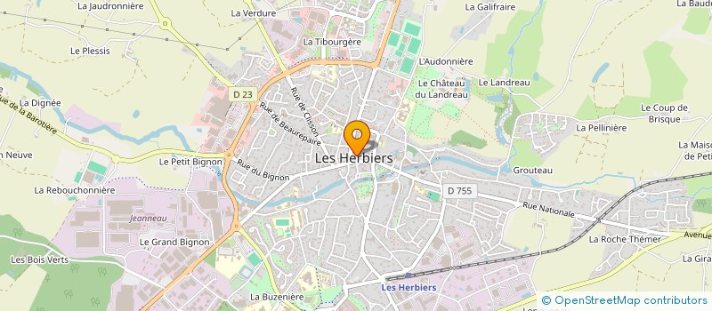 localisation de l'entreprise LE CACTUS  LES HERBIERS