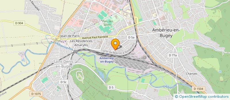 localisation de l'entreprise LE CACTUS à AMBERIEU-EN-BUGEY